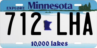 MN license plate 712LHA