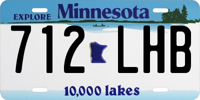 MN license plate 712LHB