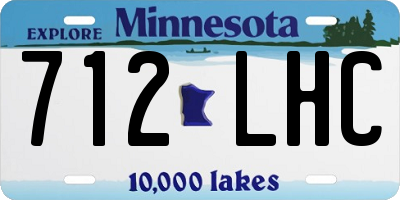 MN license plate 712LHC