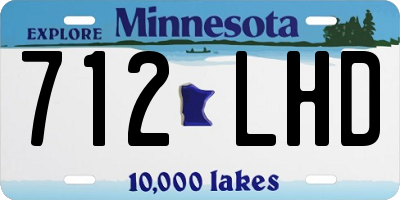 MN license plate 712LHD