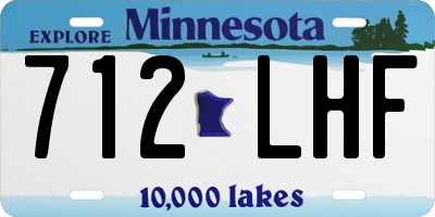 MN license plate 712LHF