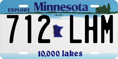 MN license plate 712LHM