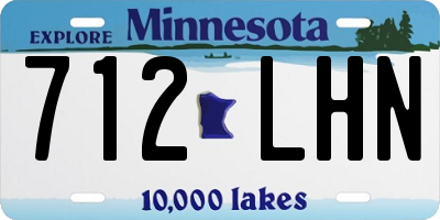 MN license plate 712LHN
