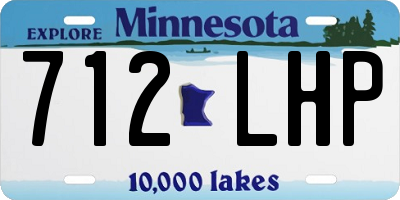 MN license plate 712LHP