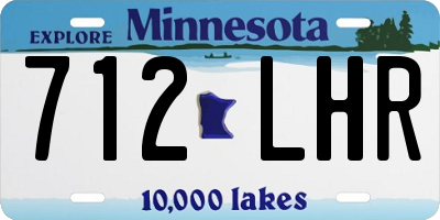 MN license plate 712LHR