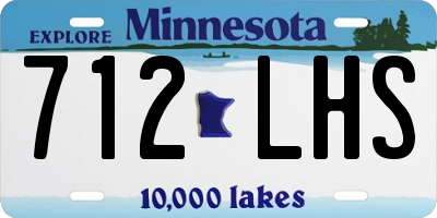 MN license plate 712LHS