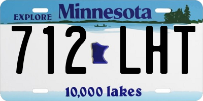 MN license plate 712LHT