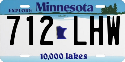 MN license plate 712LHW