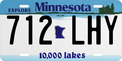 MN license plate 712LHY