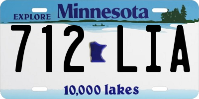 MN license plate 712LIA