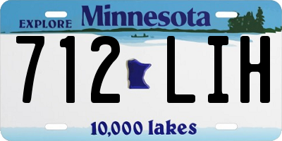MN license plate 712LIH