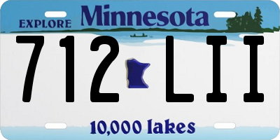 MN license plate 712LII