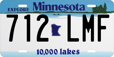MN license plate 712LMF