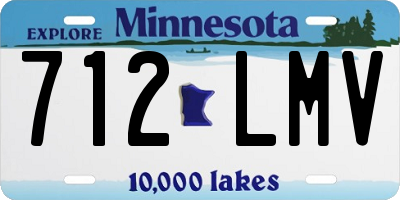 MN license plate 712LMV