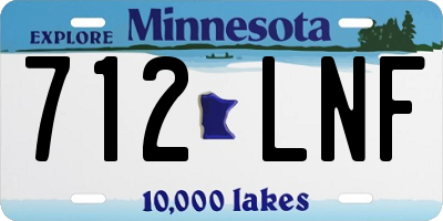 MN license plate 712LNF