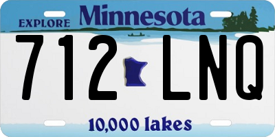 MN license plate 712LNQ