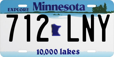 MN license plate 712LNY