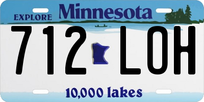 MN license plate 712LOH