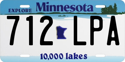 MN license plate 712LPA