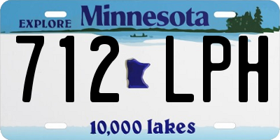MN license plate 712LPH