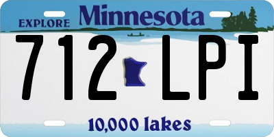 MN license plate 712LPI