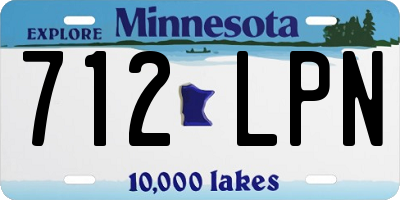 MN license plate 712LPN