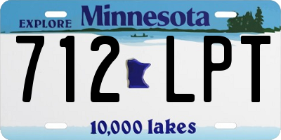 MN license plate 712LPT