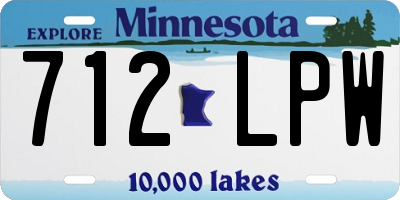 MN license plate 712LPW