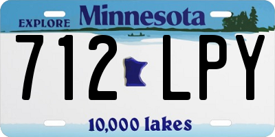 MN license plate 712LPY