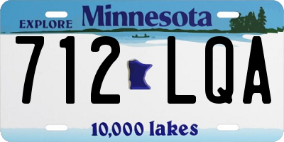 MN license plate 712LQA