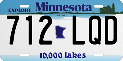 MN license plate 712LQD