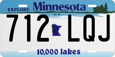 MN license plate 712LQJ