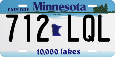 MN license plate 712LQL