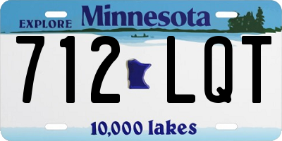 MN license plate 712LQT
