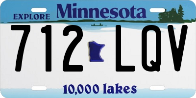 MN license plate 712LQV