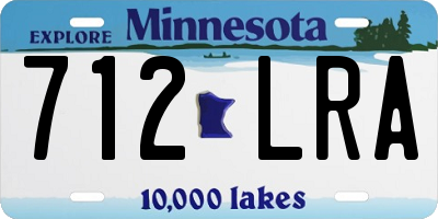 MN license plate 712LRA
