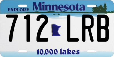 MN license plate 712LRB