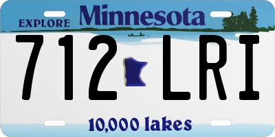MN license plate 712LRI