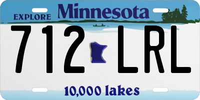 MN license plate 712LRL