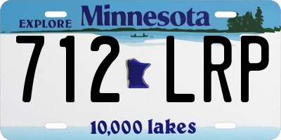 MN license plate 712LRP