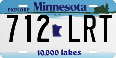 MN license plate 712LRT
