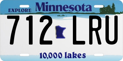 MN license plate 712LRU