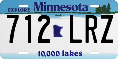 MN license plate 712LRZ