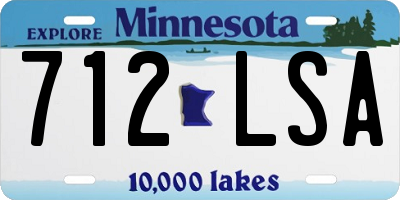 MN license plate 712LSA