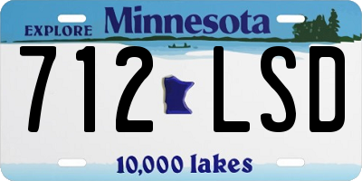 MN license plate 712LSD