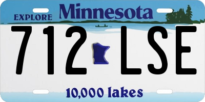 MN license plate 712LSE
