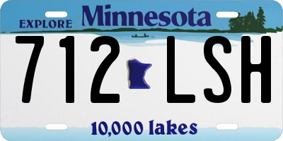 MN license plate 712LSH
