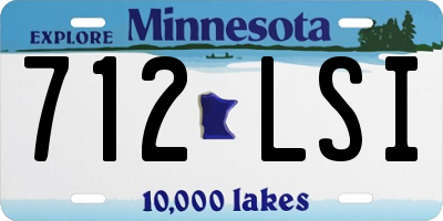 MN license plate 712LSI