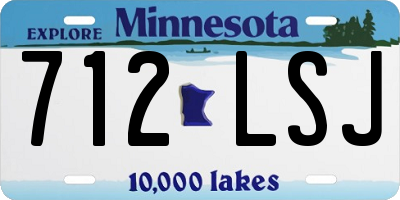 MN license plate 712LSJ