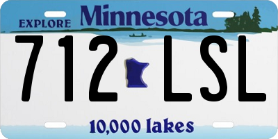 MN license plate 712LSL